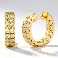Orecchini in oro con Diamante Fancy SI2 (CIRARI)