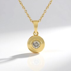 Collana in argento con Diamante Cioccolato I2