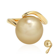 Goldene Südseeperlen-Goldring (TPC)