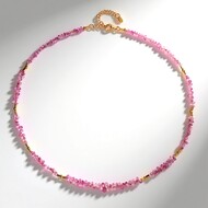 Collar en plata con Zafiro de Ceilán rosa
