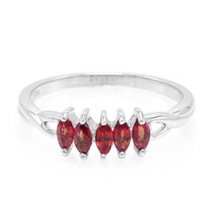 Bague pour homme en argent et Rubis de Tanzanie