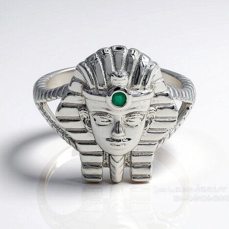 Anello in argento con Smeraldo Brasiliano