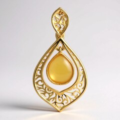 Ciondolo in argento con Ambra Milky Baltica (dagen)