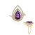 Sibirischer Amethyst-Silberring