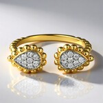 Anello in oro con Diamante SI1 (G) (Annette)