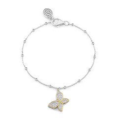 Brazalete en plata con Zircón