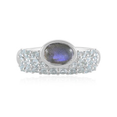 Blue Maniry Labradorite Silver Ring (KM by Juwelo)