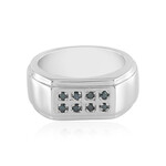 Anello in ottone con Diamante Blu I3 (Juwelo Style)