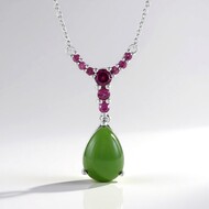 Collar en plata con Jade canadiense