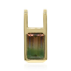 9K Bi Colour Tourmaline Gold Pendant