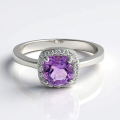 Anello in argento con Ametista