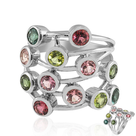 Anillo en plata con Turmalina