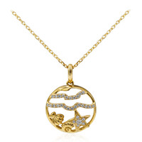 Collana in oro con Diamante SI2 (H) (Smithsonian)