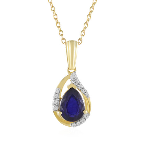 Madagascar Blue Sapphire Silver Necklace