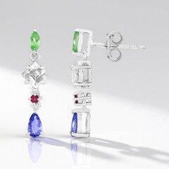 Orecchini in argento con Tanzanite