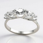 Anello in argento con Danburite