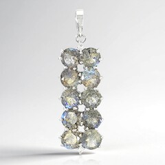 Ciondolo in argento con Spectrolite