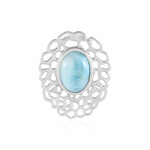 Zilveren hanger met een larimar (MONOSONO COLLECTION)