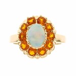 Gouden ring met een AAA Welo-opaal (CIRARI)