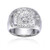 Bague en argent et Topaze blanche