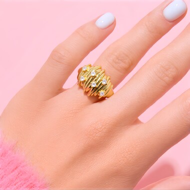 Anello in argento con Zircone (MONOSONO COLLECTION)
