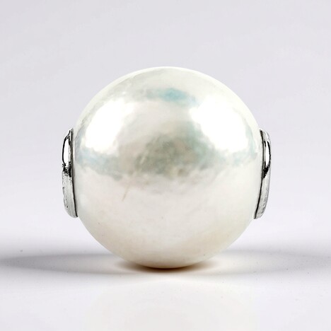 Ciondolo in argento con Perla d'Acqua Dolce Bianca (MONOSONO COLLECTION)