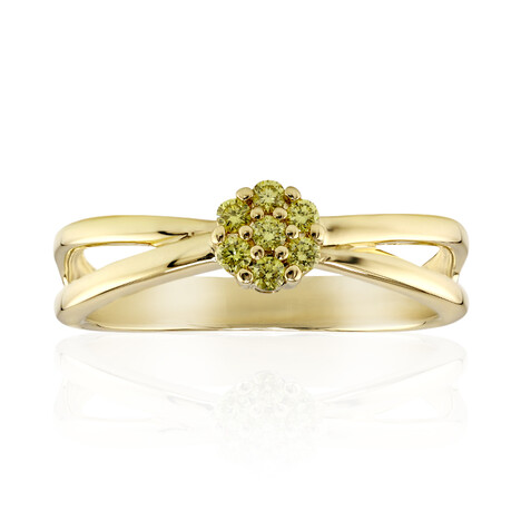 Gelber VS1 Brillant-Goldring (Annette)