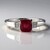 Anello in argento con Rubino Bemainty