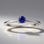 Anello in platino con Tanzanite AAA