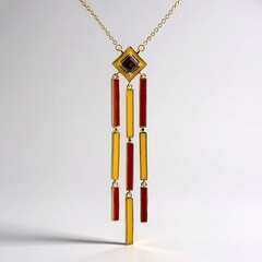 Collana in argento con Granato Mozambico