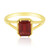 Roter Tibetanit-Goldring (Adela Gold)