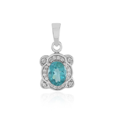 Ciondolo in argento con Apatite Blu
