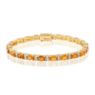 Madeira Citrine Silver Bracelet