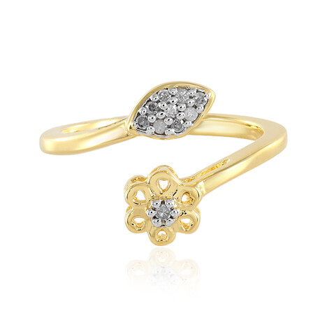 I2 (I) Diamant-Silberring