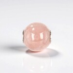 Ciondolo in argento con Quarzo Rosa (MONOSONO COLLECTION)
