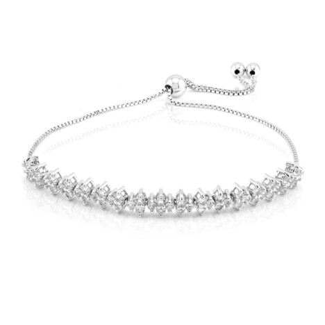 Bracciale in argento con Topazio Bianco