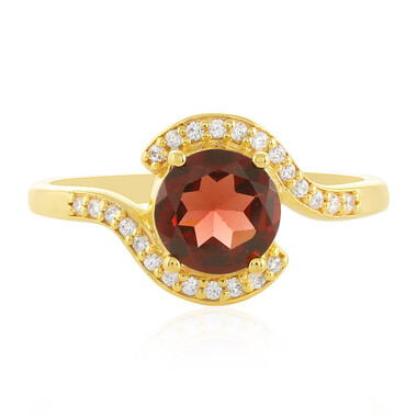 Anello in argento con Granato Mozambico