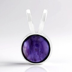 Ciondolo in argento con Charoite