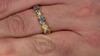 Anillo en plata con Zafiro azul Ceylon