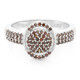 Bague en argent et Diamant fantaisie