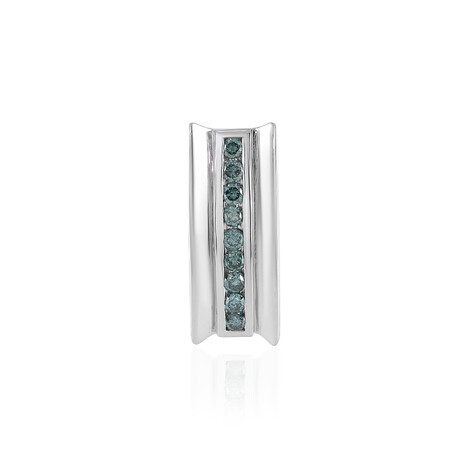 Blauer I1 Brillant-Goldanhänger