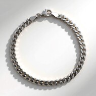 Silber-Panzerarmband - 3,9 g - 19 cm