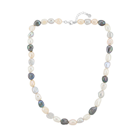 Freshwater pearl Silver Necklace (TPC)