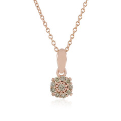 Collar en plata con Diamante chocolate I2