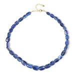 Nepalesischer Kyanit-Silberhalskette