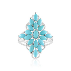 Zilveren ring met een Sleeping Beauty Turkoois (Faszination Türkis)