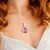 Collana in argento con Ametista Rose de France (Gems en Vogue)