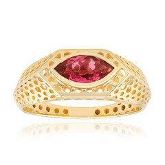 Nigerianischer Pinkfarbener Turmalin-Goldring (Ornaments by de Melo)