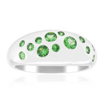 Anello in argento con Tsavorite AAA del Kenia