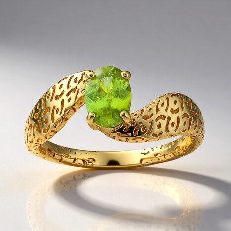 Anello in oro con Sfene (Ornaments by de Melo)